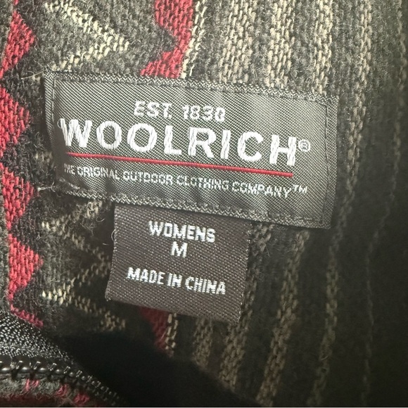 Woolrich Women’s Size M  Aztec Southwestern Wool Blend Jacket Full Zip Cowgirl - Picture 8 of 10